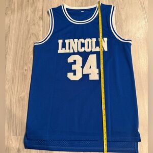 Jesus Shuttlesworth Shirts 34 Lincoln High School Basketball Jersey small
